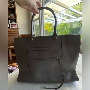 Rebecca Minkoff Gray Leather Tote Bag